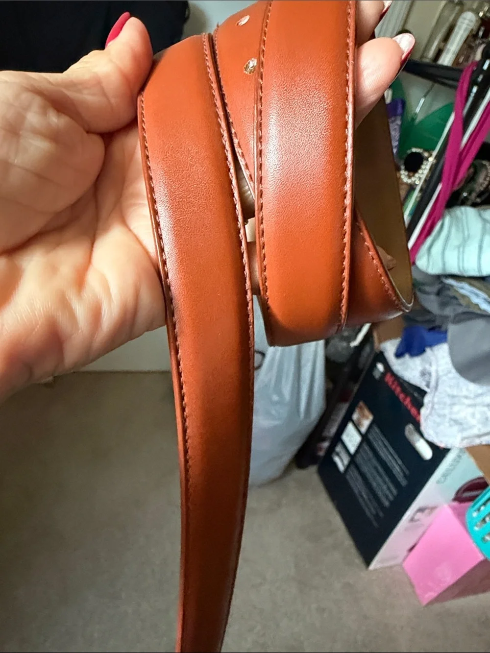 Leather Belt - Brown/Camel